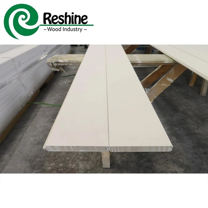 דיוטי פרי מעץ לבן יסודי T&G לוח קירות Shiplap