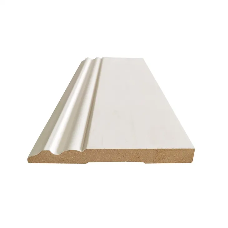 Interior MDF Trim Moulding Wood With Baseboard Molding