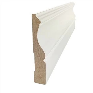 יציקת מעטפת דלת MDF בצבע לבן